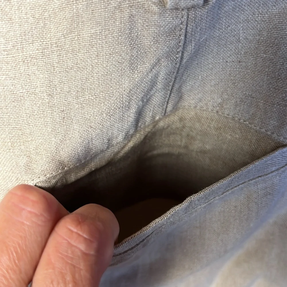 J. Crew Men's Flax Flat Front Shorts 30 Oarsman Sample Linen One of a Kind‎ Rare